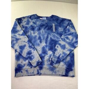 Champion Men's Size XL Blue/Gray Tie Die Sweatshirt NWT